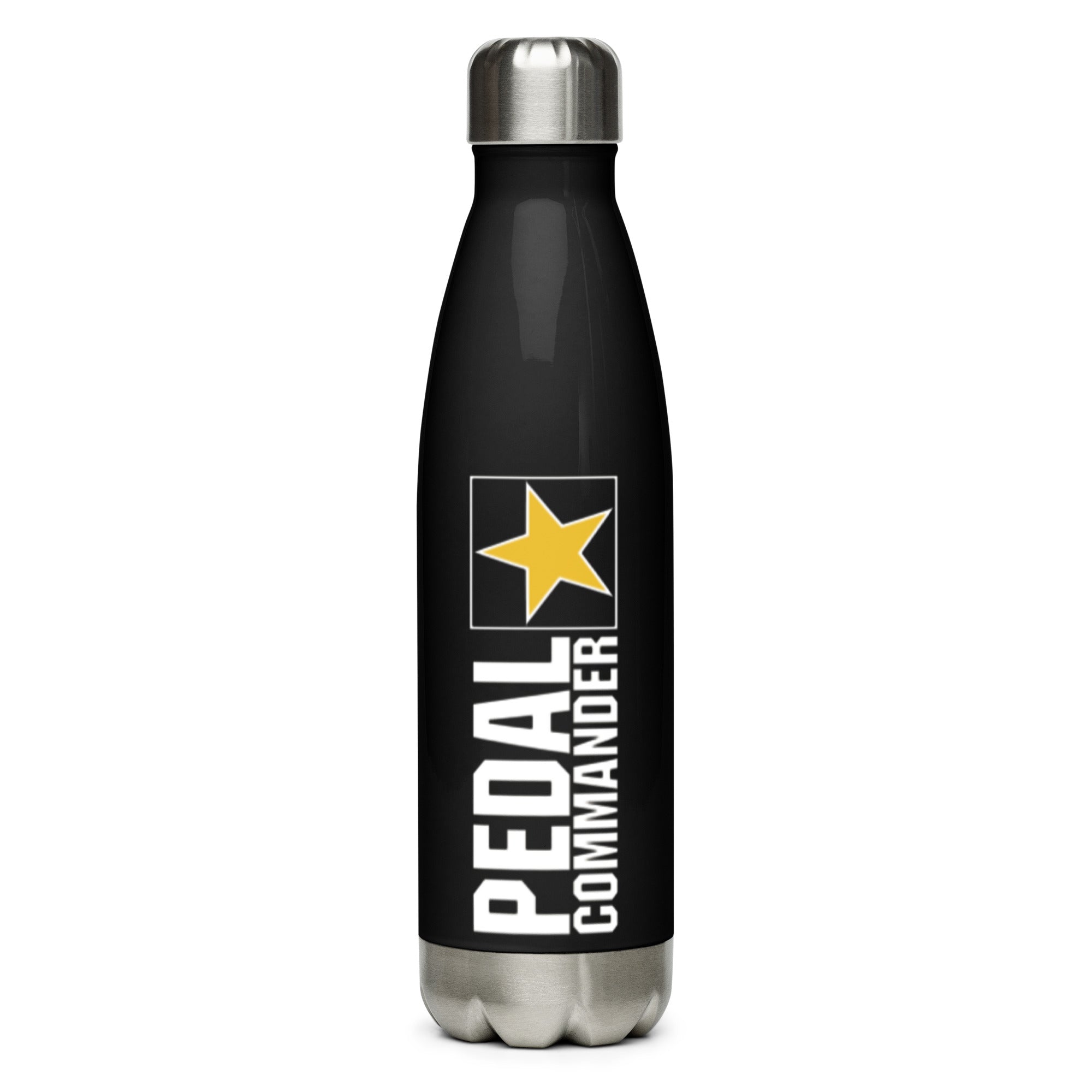 Pedal Commander Stainless Steel Water Bottle Black