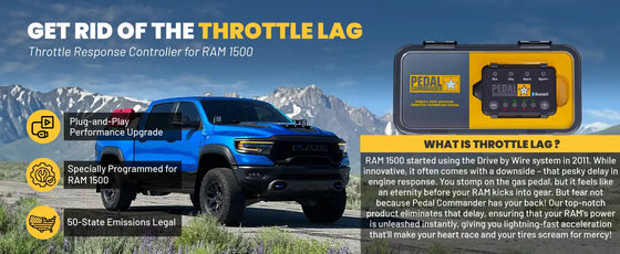 كيف يعمل PEDAL COMMANDER على تحسين RAM 1500؟