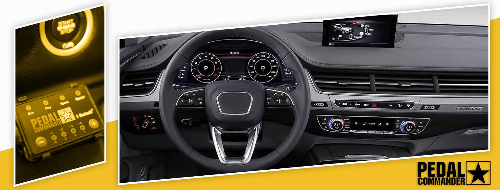 PEDAL COMMANDER Compatible For Audi Q7 4M 2016 SE S Line Plus Technik 55 60 TFSI TDI SQ7 2L 3L Petrol Diesel - Throttle Response Controller