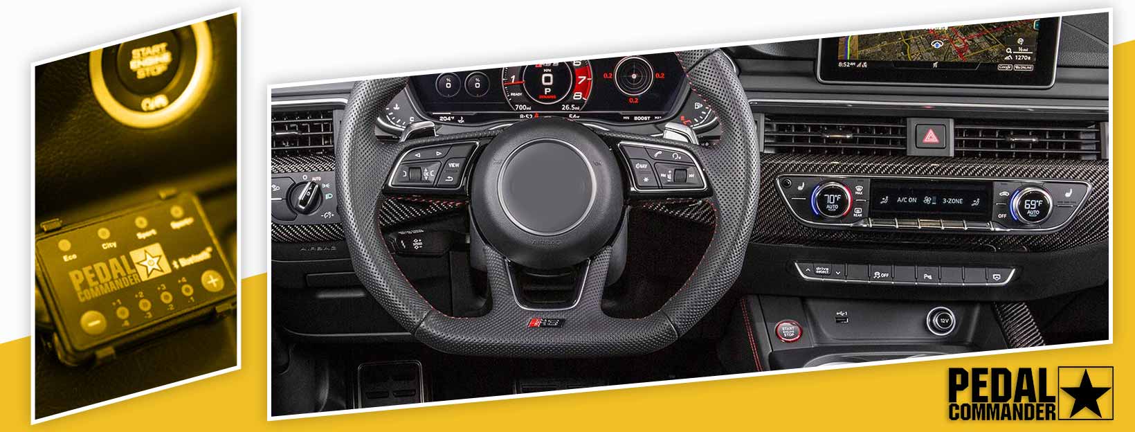 Pedal Commander for Audi RS5 - interior