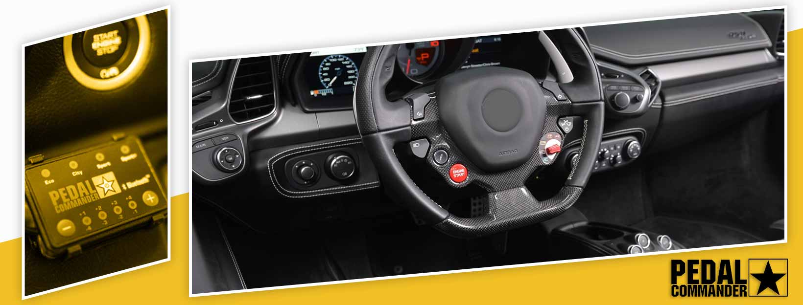 Pedal Commander for Ferrari 458 - interior