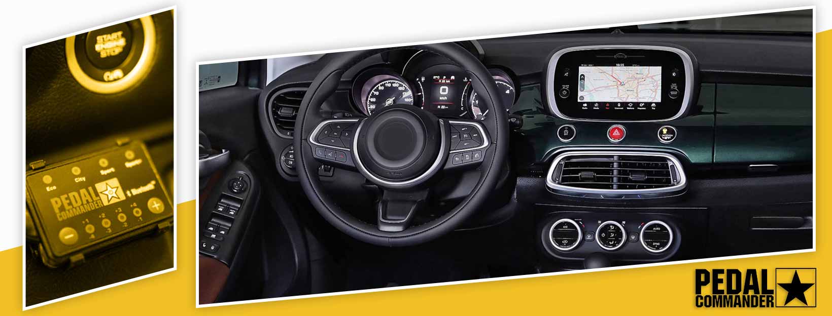 Pedal Commander for Fiat 500x - interior
