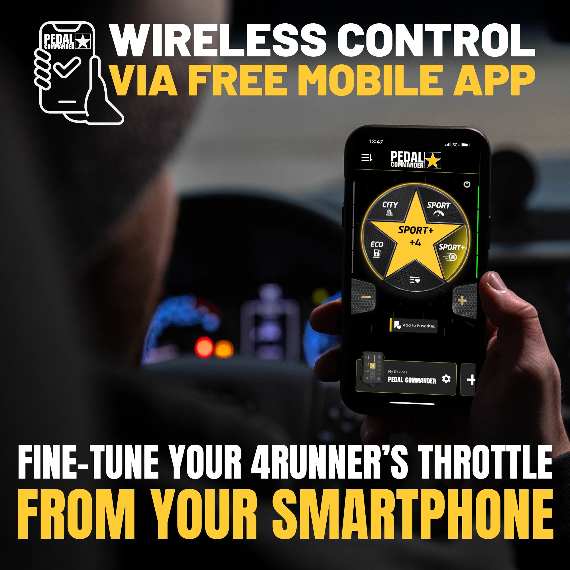 Pedal Commander free mobile app