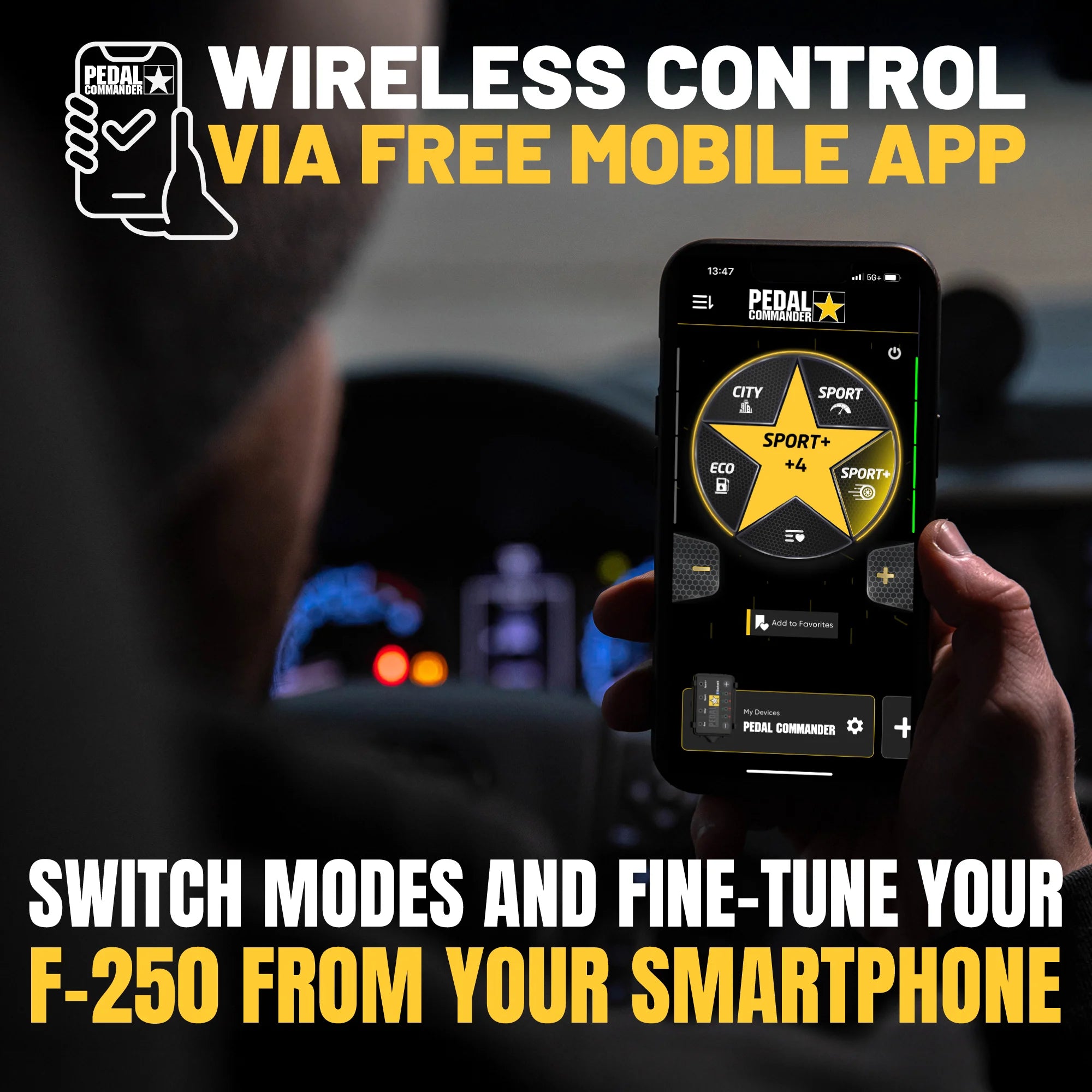 Pedal Commander for ford f250 mobile app