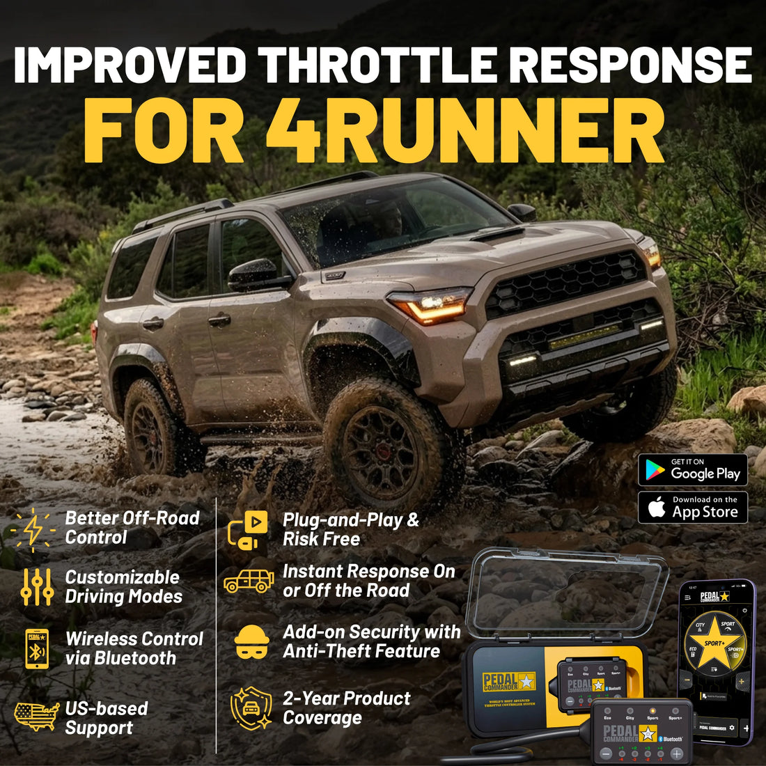 Pedal Commander® improved throttle response for 4runner