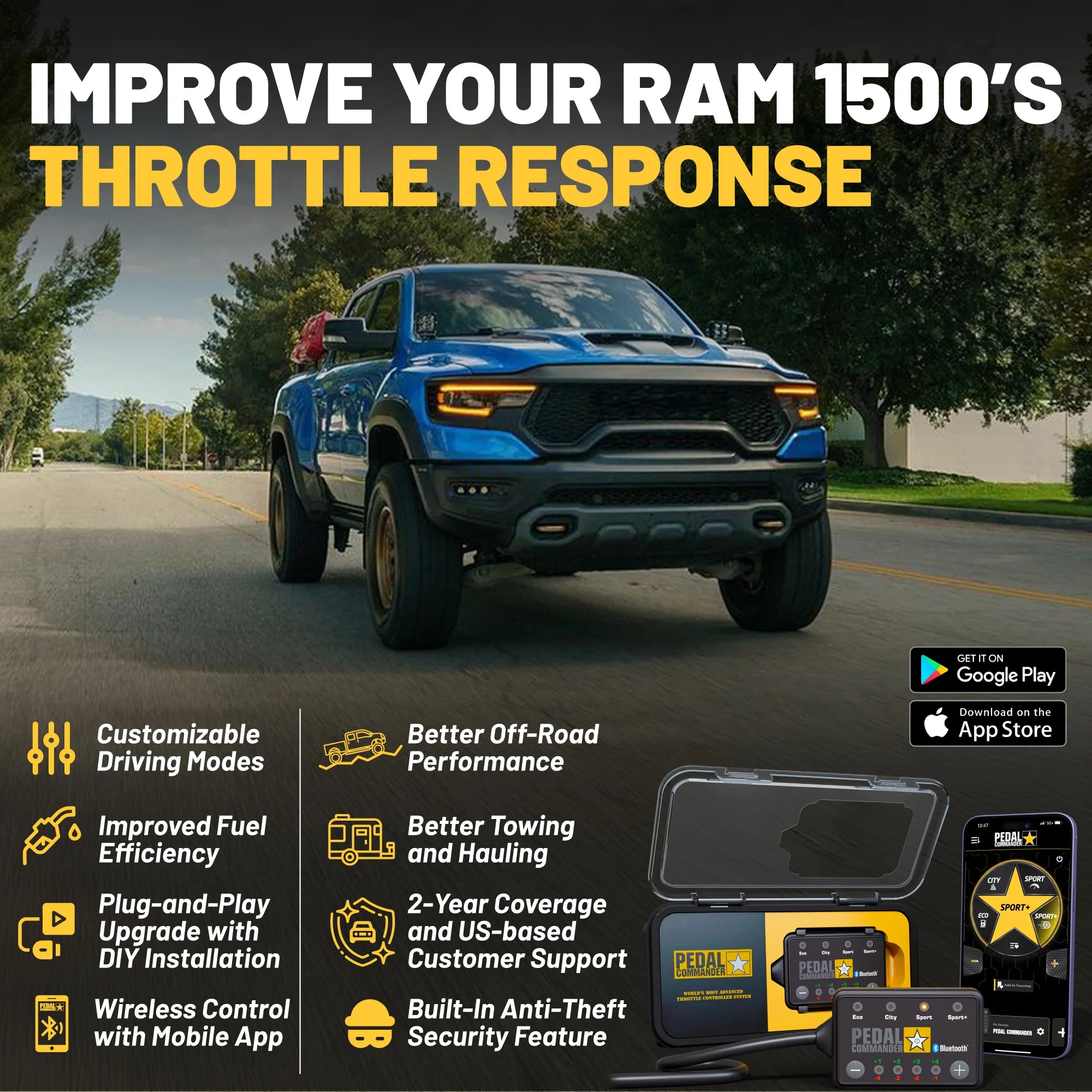 pedal commander ram 1500 Pedal Commander® for RAM 1500 Performance Upgrade