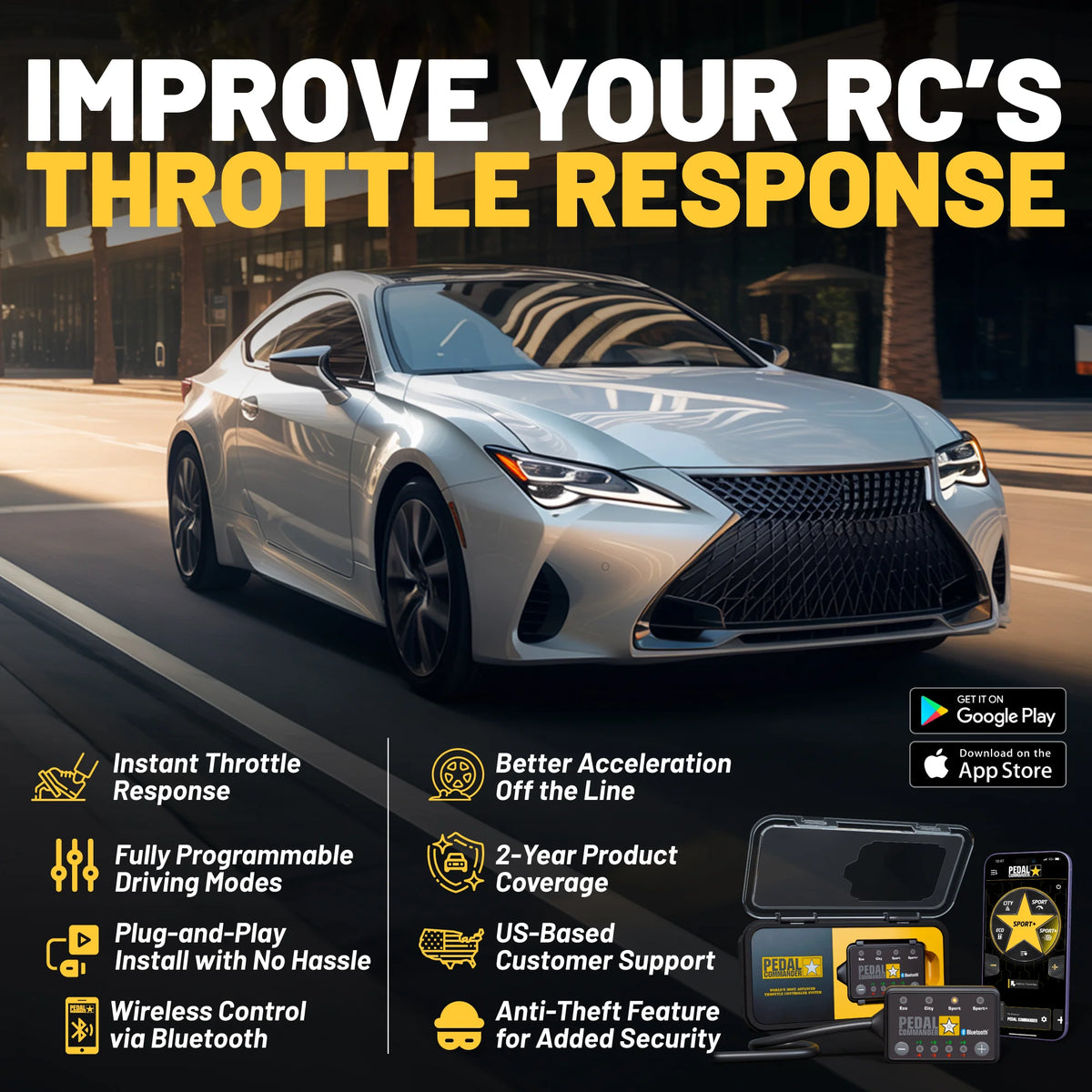Lexus Commander Pedal Commander® Throttle Response Controller for Lexus RC