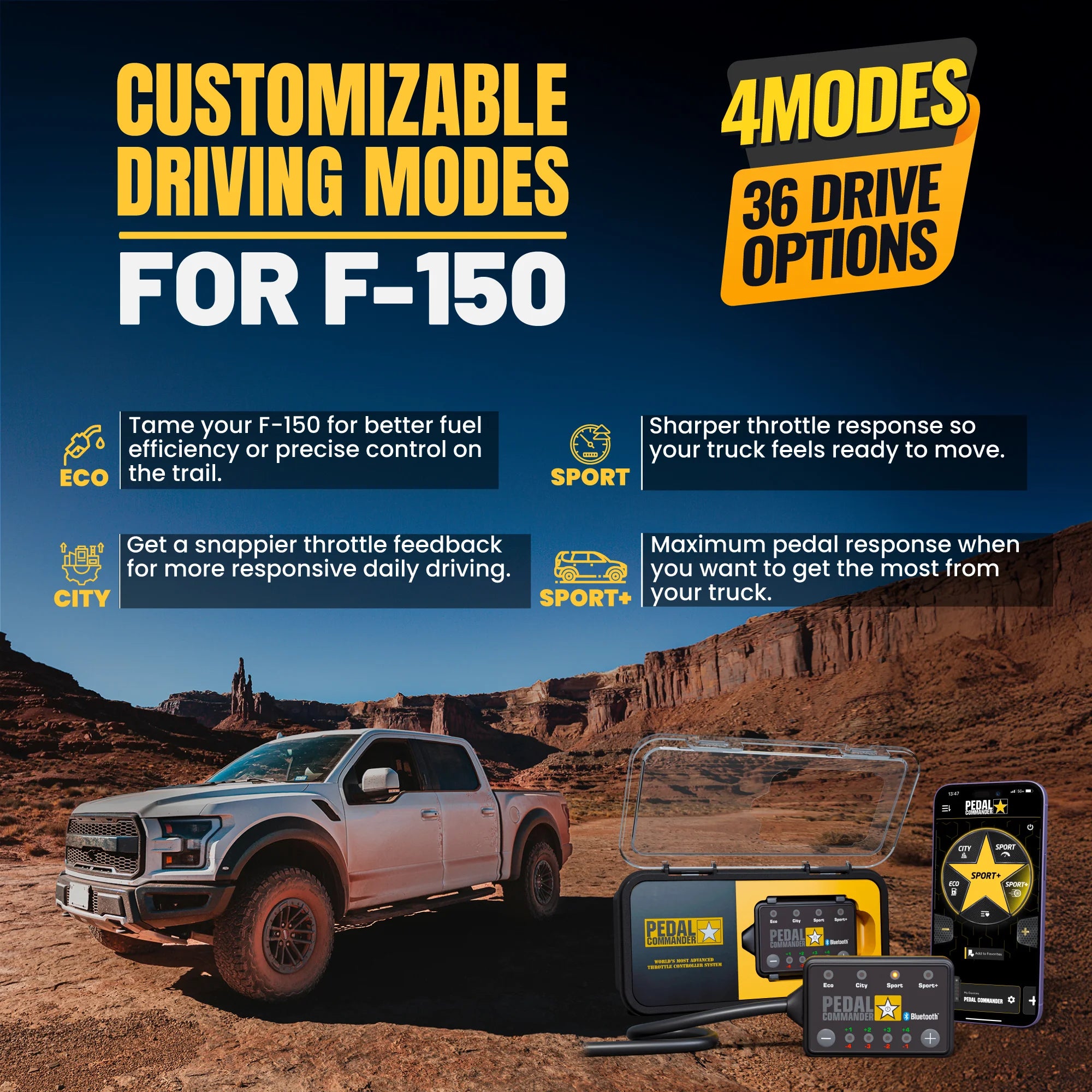 Pedal Commander for ford f150 4 modes 