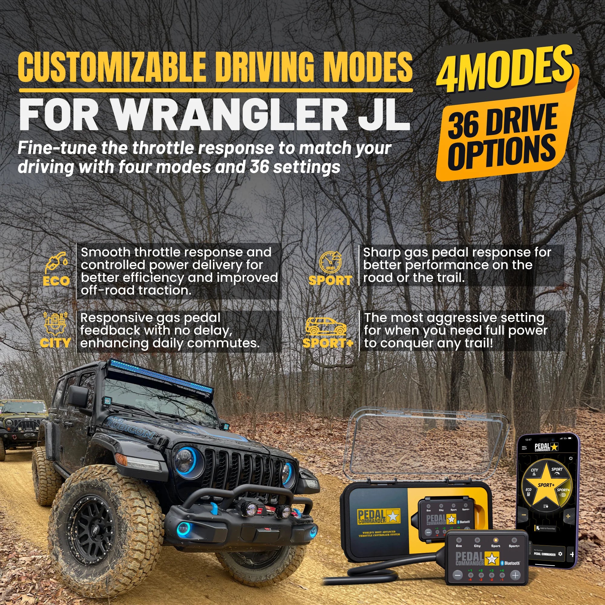 Pedal Commander® for Jeep Wrangler Performance Upgrade Pedal Commander® for Jeep Wrangler Performance Upgrade