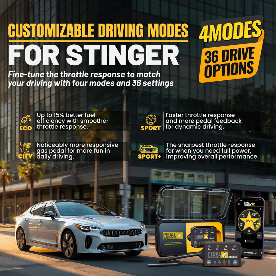 Kia Stinger CK (2018-2023) (2.0L T-GDi - 2.5L - 2.5 T-GDi - 3.3L T-GDi V6 - 2.2L CRDi)