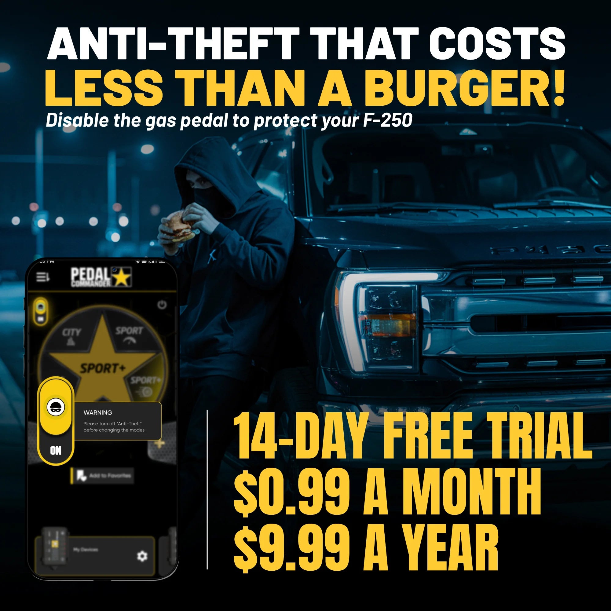 Pedal Commander for ford f250 anti theft