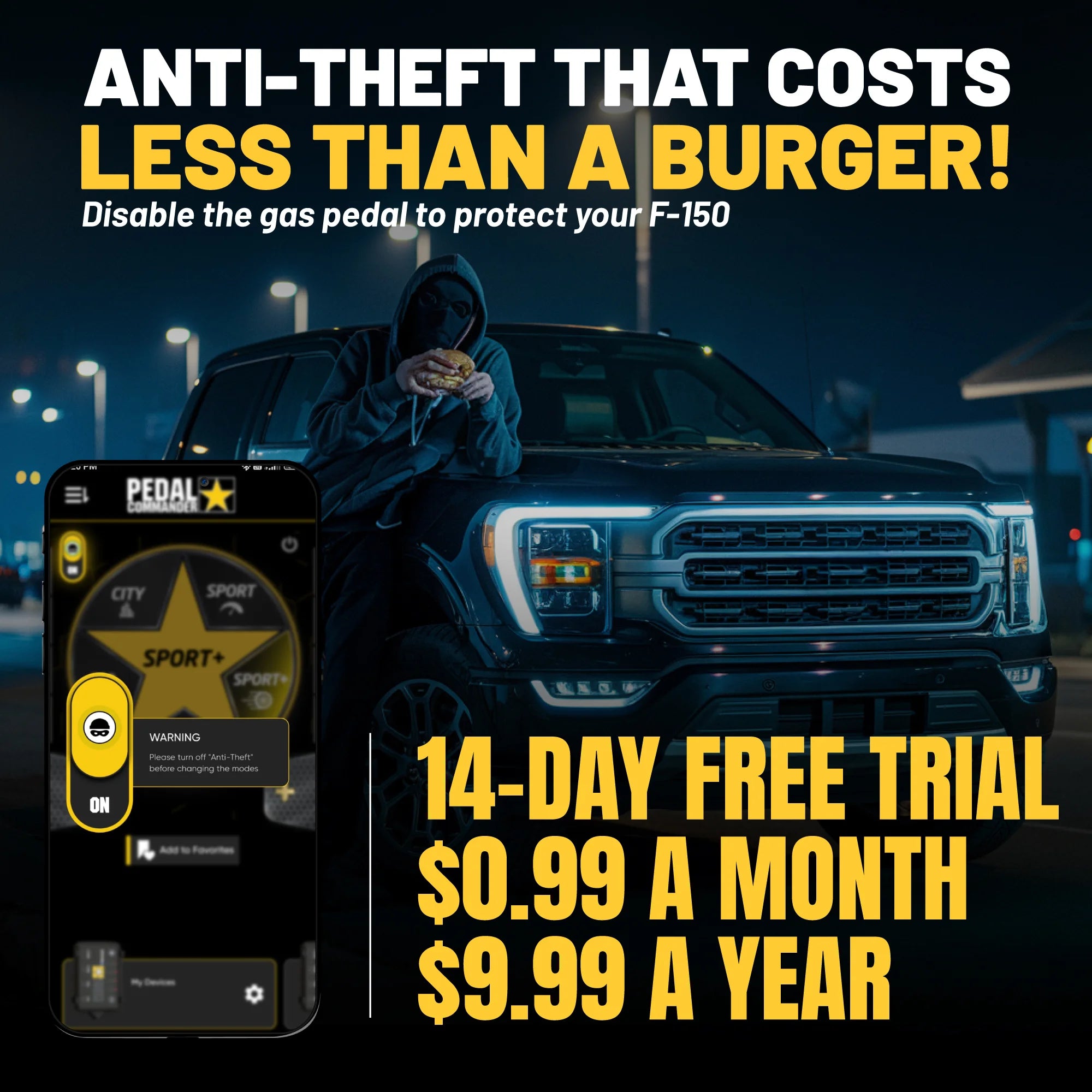 Pedal Commander for ford f150 anti theft