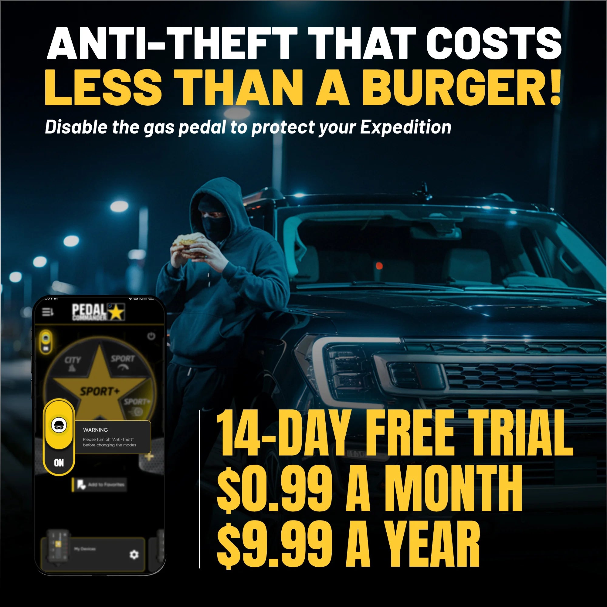 Pedal Commander for Ford Expedition anti theft