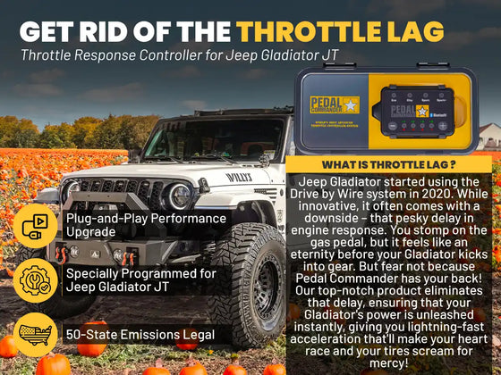 PC78 / Jeep / Gladiator / JT (2020+) / (3.6L Pentastar V6 - 2.0L GME T4 - 2.0L GME T4 EVO - 3.0L EcoDiesel V6)