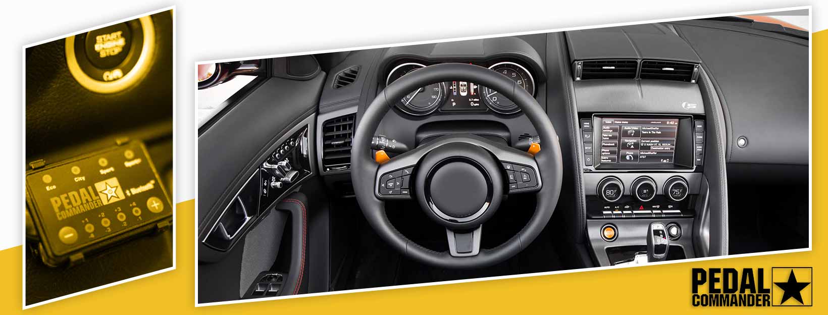 Pedal Commander for Jaguar F-Type - interior