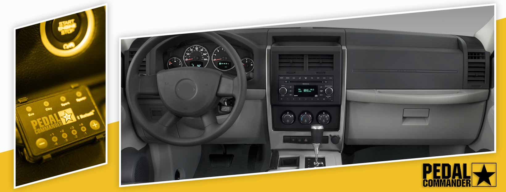 Pedal Commander for Jeep Liberty - interior