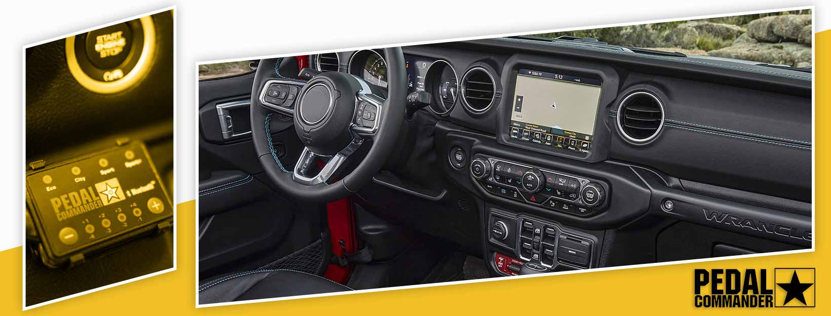 Pedal Commander for Jeep Wrangler - interior
