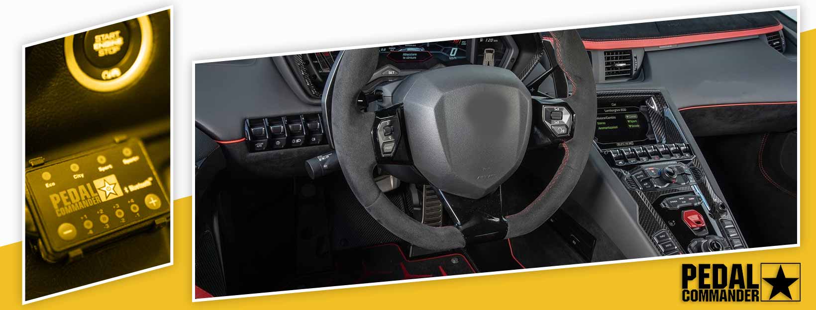 Pedal Commander for Lamborghini Aventador - interior
