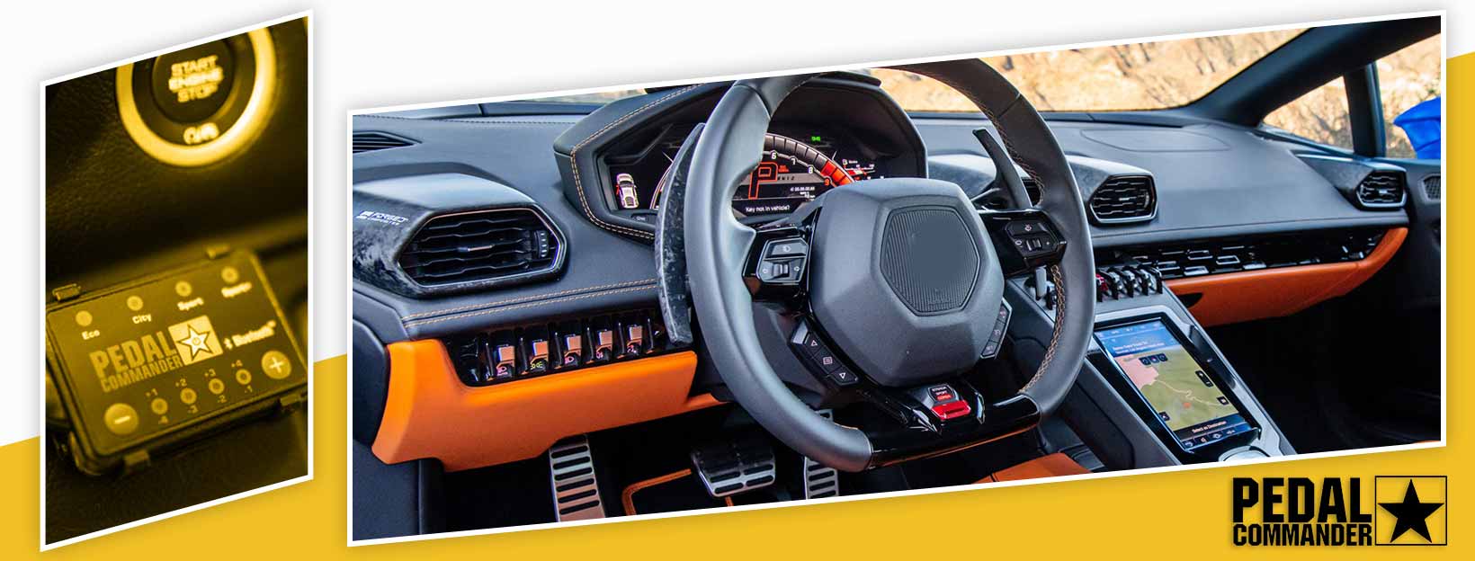 Pedal Commander for Lamborghini Huracan Evo - interior