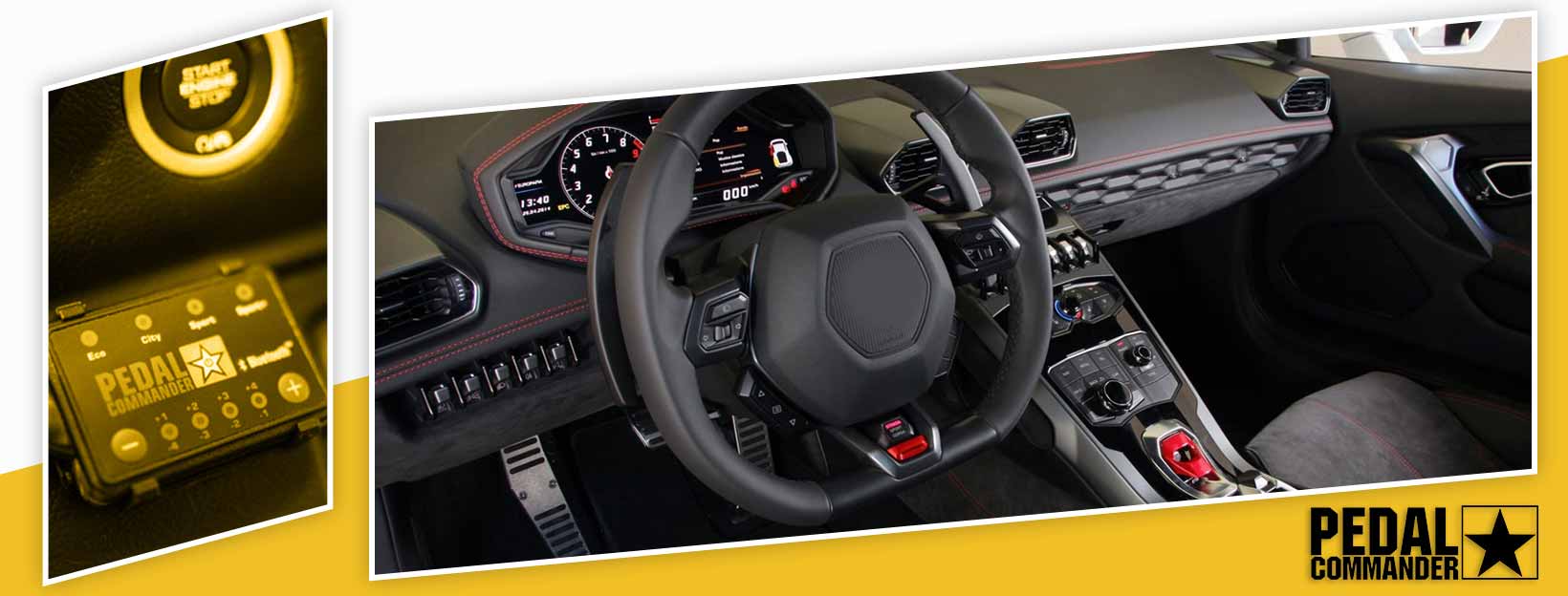 Pedal Commander for Lamborghini Huracan - interior