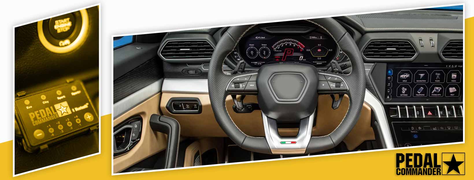 Pedal Commander for Lamborghini Urus - interior
