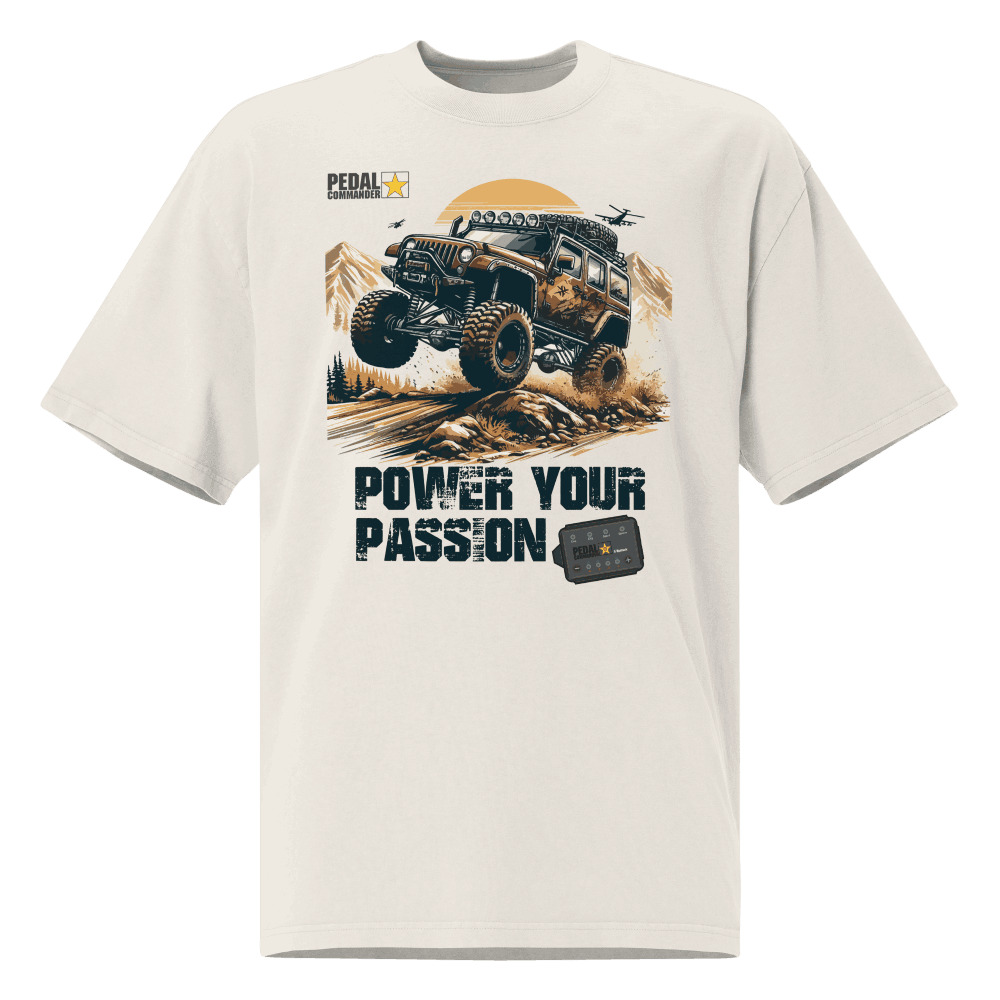 Power Your Passion Oversized Faded T-shirt