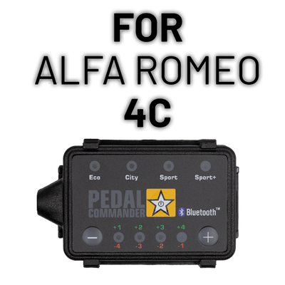 Solve your acceleration problems with Pedal Commander for Alfa Romeo 4C